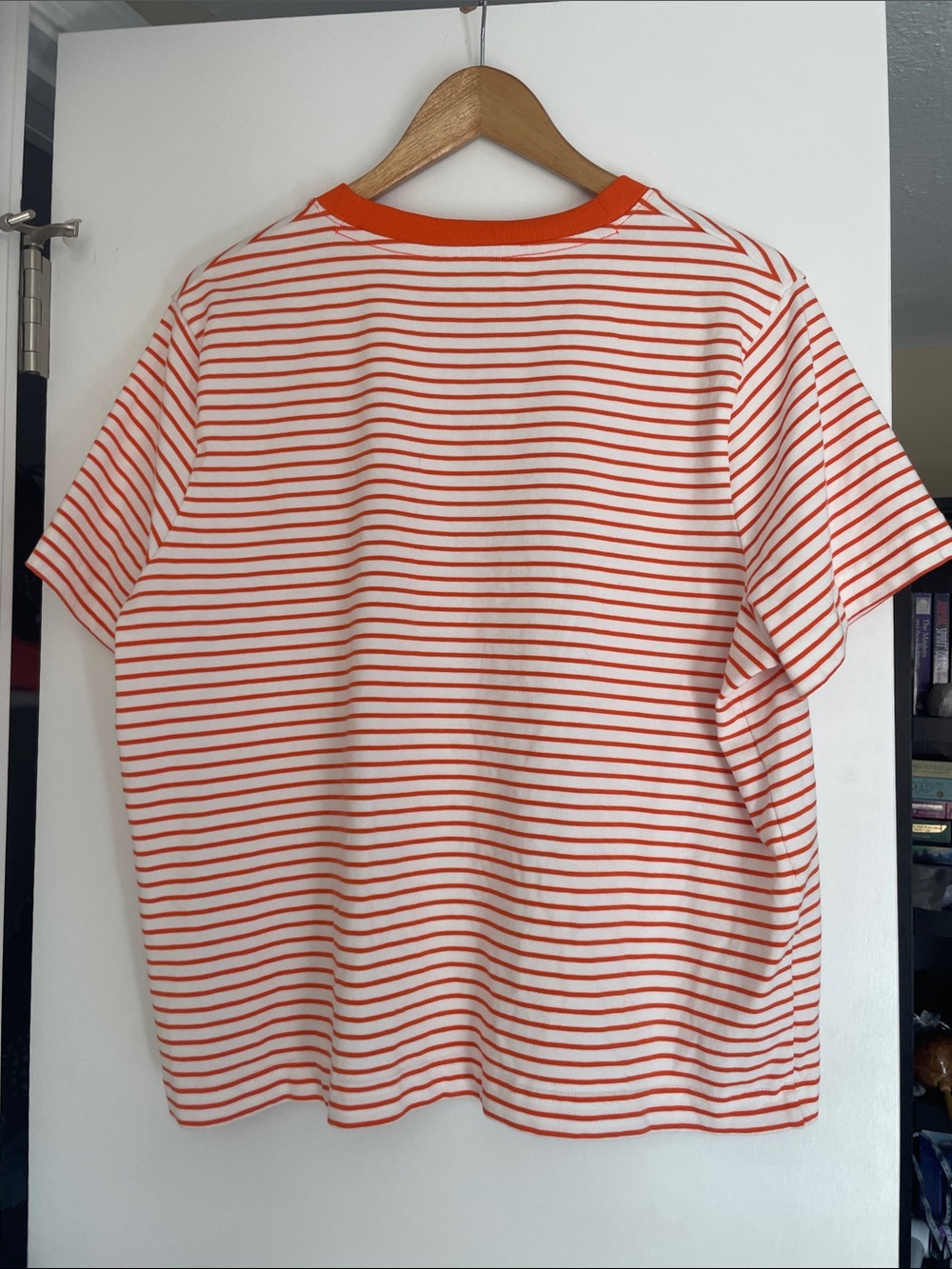 COS Striped Orange Men’s Short Sleeve - Picture 4 of 5